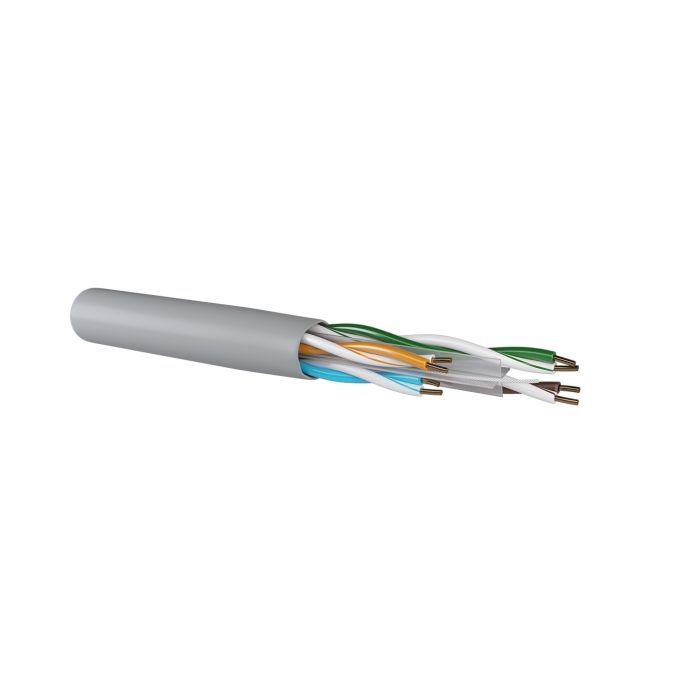 LAN Cable CAT.6 U/UTP AWG24 Solid Core 250MHz, PVC Ø6,0mm Grey LAN Cable CAT.6 U/UTP AWG24 Solid Core 250MHz, PVC Ø6,0mm Grey