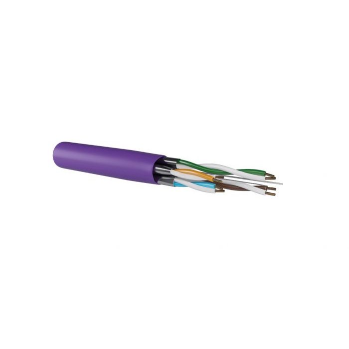 LAN Cable CAT.6A U/FTP AWG23 Solid Core 700MHz, LSZH Ø7,4mm Violet (CPR Cca) LAN Cable CAT.6A U/FTP AWG23 Solid Core 700MHz, LSZH Ø7,4mm Violet (CPR Cca)