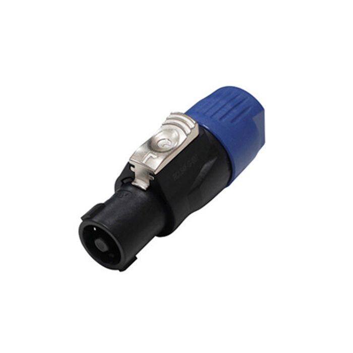 Loudspeaker 4 polecable connector (cable OD 6-10mm) Blue housing Loudspeaker 4 polecable connector (cable OD 6-10mm) Blue housing