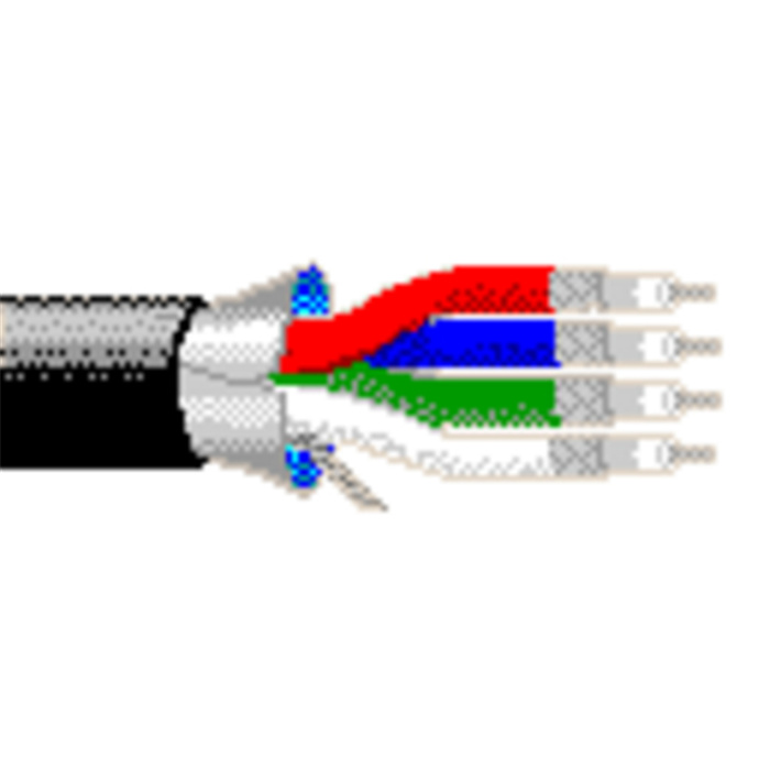 Mini RGBS Video 4 Coax 0,3/1,4/2,6 - PVC Jacket Ø 7,8mm, Black Mini RGBS Video 4 Coax 0,3/1,4/2,6 - PVC Jacket Ø 7,8mm, Black
