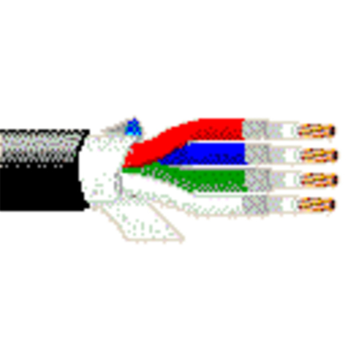 Mini RGBS Video 4 Coax 0,5/2,3/3,7 - PVC Jacket Ø 11mm, Black Mini RGBS Video 4 Coax 0,5/2,3/3,7 - PVC Jacket Ø 11mm, Black