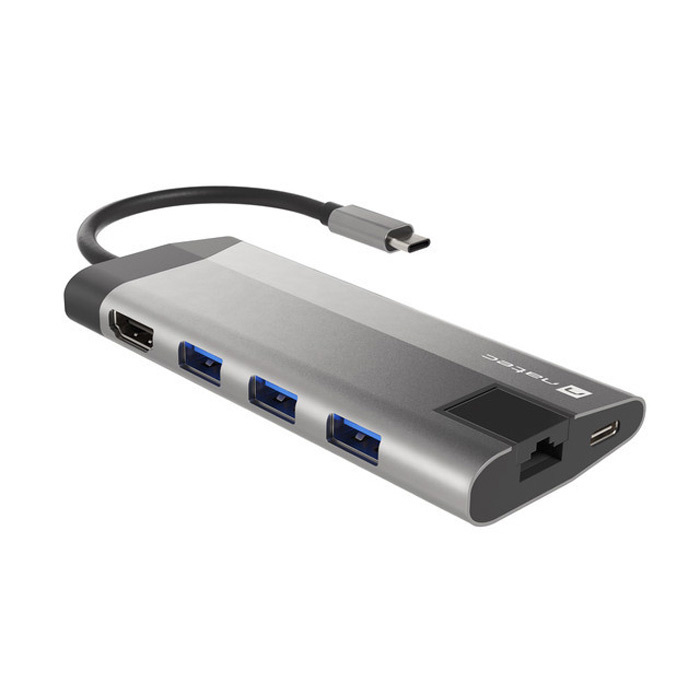 Multiport Adapter USB-C (M) -> USB-A,USB-C, HDMI, RJ45, Card Reader - 15cm Multiport Adapter USB-C (M) -> USB-A,USB-C, HDMI, RJ45, Card Reader - 15cm