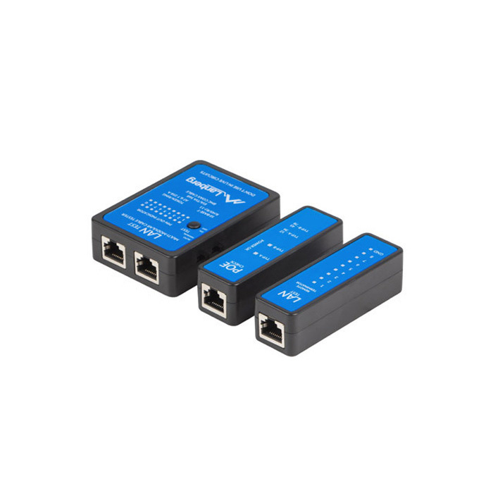 Network Tester for RJ45, RJ11 (also PoE) & Coaxal connectors Network Tester for RJ45, RJ11 (also PoE) & Coaxal connectors