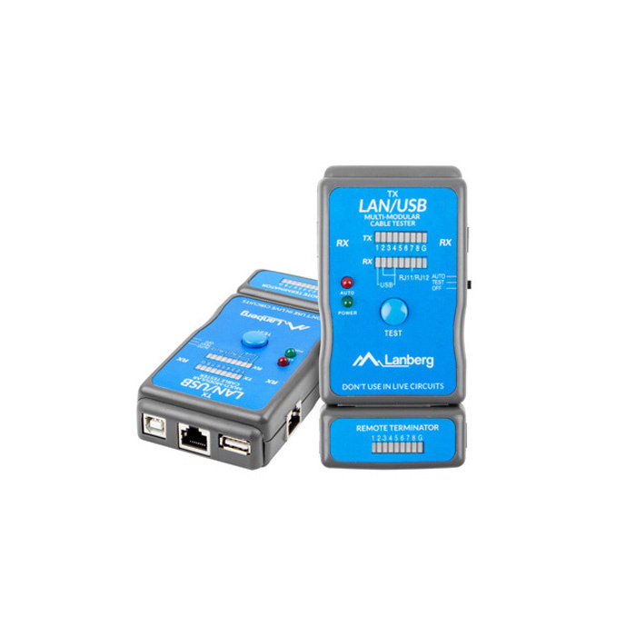 Network Tester for RJ45, RJ11 & USB (A/A, A/B - 1.0, 1.1, 2.0) connectors Network Tester for RJ45, RJ11 & USB (A/A, A/B - 1.0, 1.1, 2.0) connectors