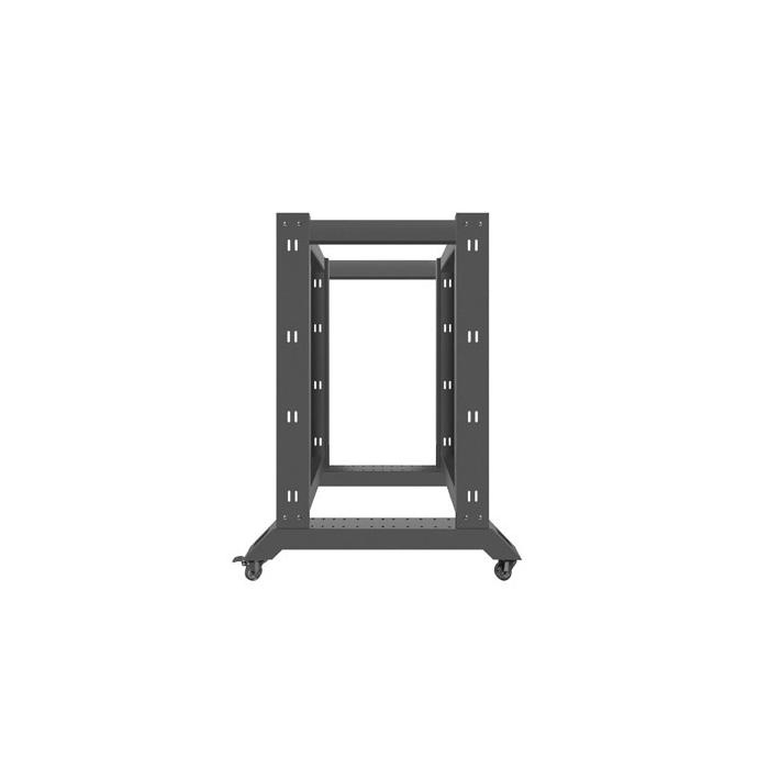 Open frame rack 19'' - 18U - 600 x 800, Black (RAL9004) (Unassembled) Open frame rack 19'' - 18U - 600 x 800, Black (RAL9004) (Unassembled)