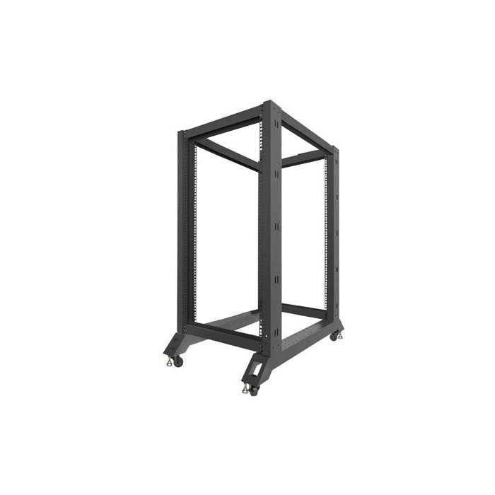 Open frame rack 19'' - 22U - 600 x 1000, Black (RAL9004) (Unassembled) Open frame rack 19'' - 22U - 600 x 1000, Black (RAL9004) (Unassembled)