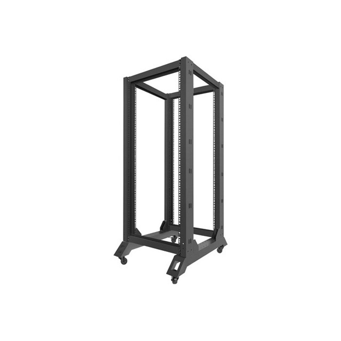 Open frame rack 19'' - 27U - 600 x 800, Black (RAL9004) (Unassembled) Open frame rack 19'' - 27U - 600 x 800, Black (RAL9004) (Unassembled)
