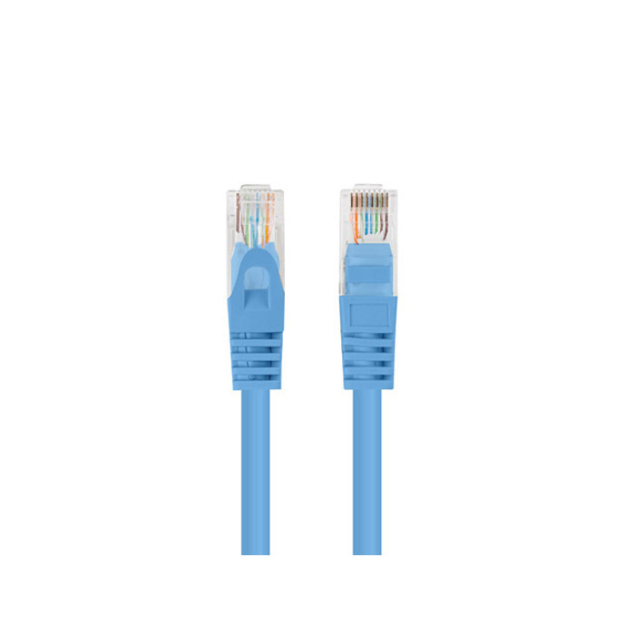 Patch Cord CAT.5E U/UTP 26AWG CCA (Copper Cladded Aluminium) BLUE - 0.25M Patch Cord CAT.5E U/UTP 26AWG CCA (Copper Cladded Aluminium) BLUE - 0.25M