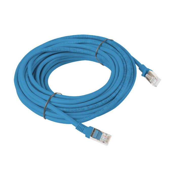 Patch Cord CAT.5E U/UTP 26AWG CCA (Copper Cladded Aluminium) BLUE - 10M Patch Cord CAT.5E U/UTP 26AWG CCA (Copper Cladded Aluminium) BLUE - 10M