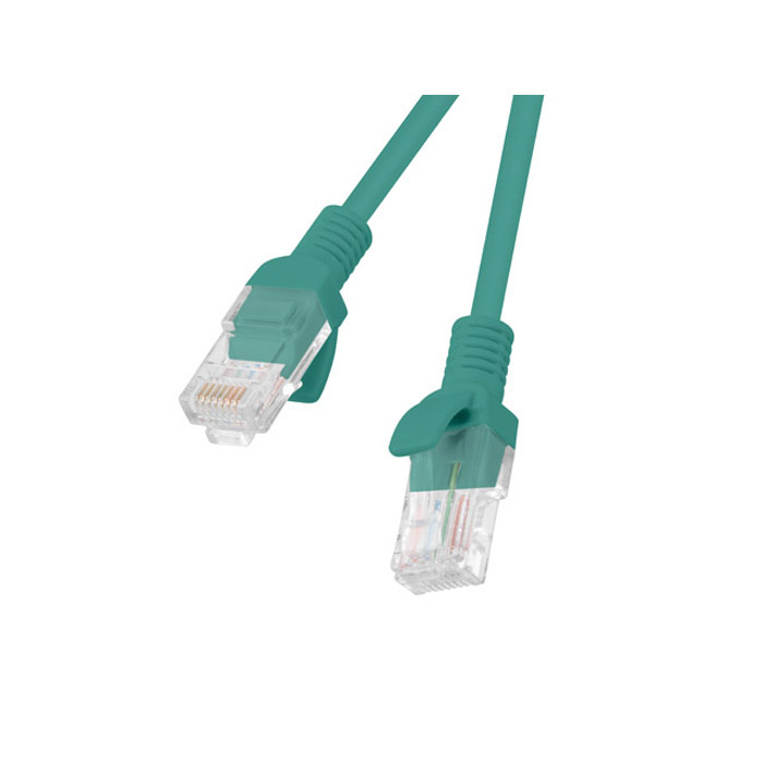 Patch Cord CAT.5E U/UTP 26AWG CCA (Copper Cladded Aluminium) GREEN - 0.5M Patch Cord CAT.5E U/UTP 26AWG CCA (Copper Cladded Aluminium) GREEN - 0.5M