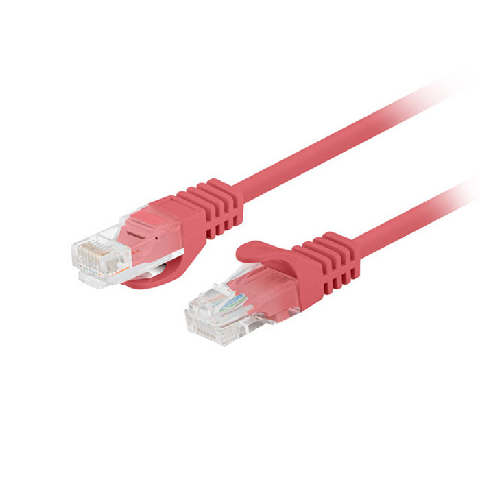 Patch Cord CAT.5E U/UTP 26AWG CCA (Copper Cladded Aluminium) RED - 0.25M Patch Cord CAT.5E U/UTP 26AWG CCA (Copper Cladded Aluminium) RED - 0.25M