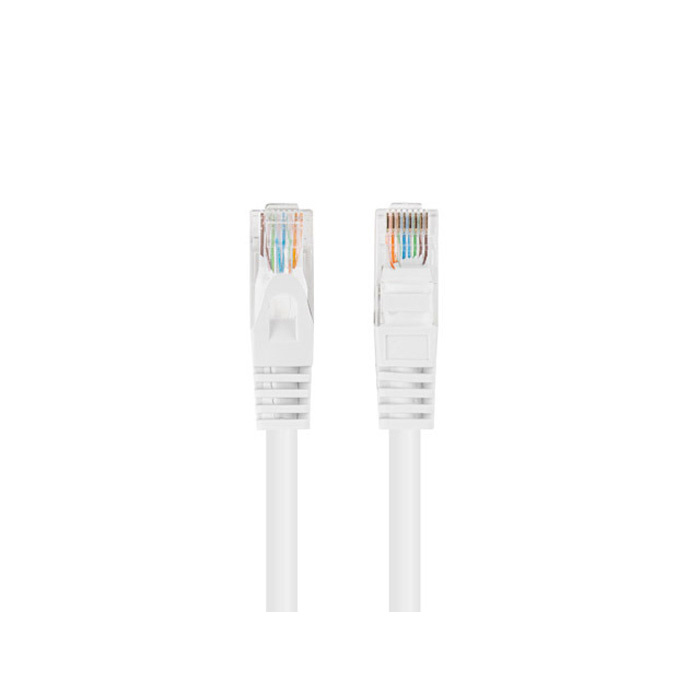 Patch Cord CAT.5E U/UTP 26AWG CCA (Copper Cladded Aluminium) WHITE - 0.25M Patch Cord CAT.5E U/UTP 26AWG CCA (Copper Cladded Aluminium) WHITE - 0.25M