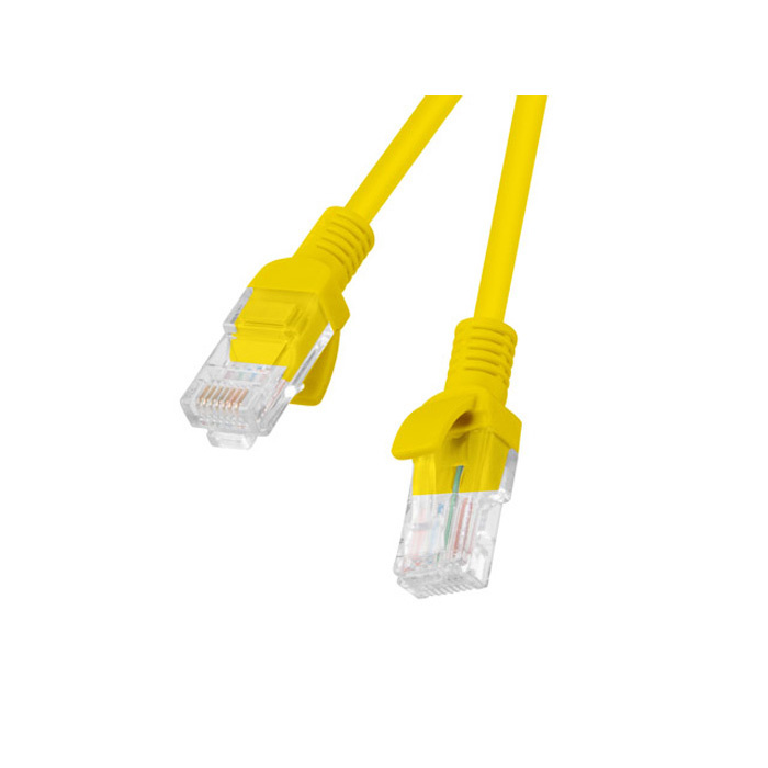 Patch Cord CAT.5E U/UTP 26AWG CCA (Copper Cladded Aluminium) YELLOW - 10M Patch Cord CAT.5E U/UTP 26AWG CCA (Copper Cladded Aluminium) YELLOW - 10M