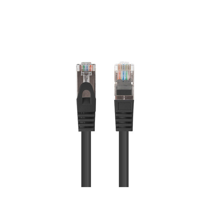 Patch Cord CAT.6 F/UTP 26AWG CCA (Copper Cladded Aluminium) BLACK - 0.25M Patch Cord CAT.6 F/UTP 26AWG CCA (Copper Cladded Aluminium) BLACK - 0.25M