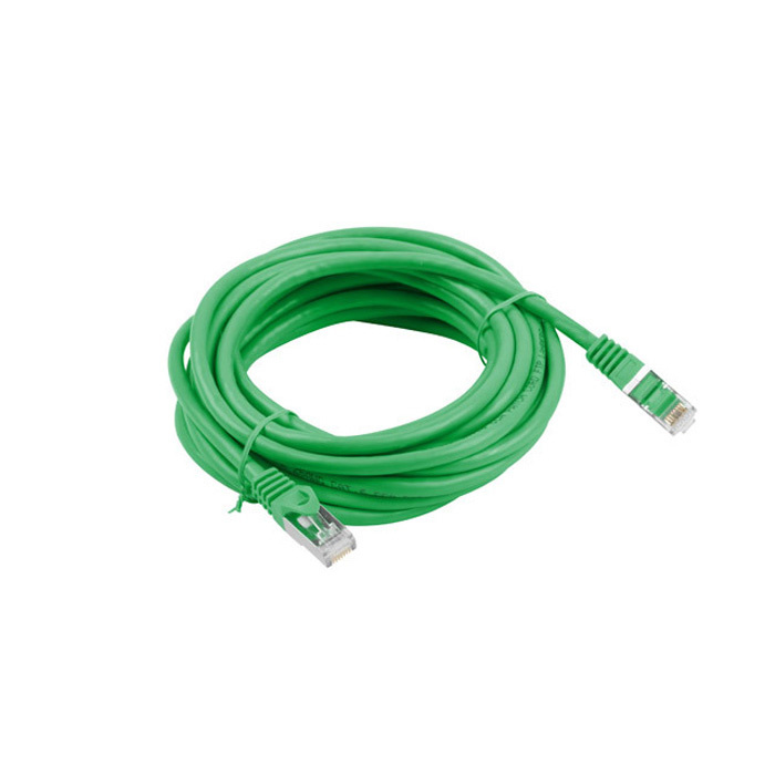 Patch Cord CAT.6 F/UTP 26AWG CCA (Copper Cladded Aluminium) GREEN - 5M Patch Cord CAT.6 F/UTP 26AWG CCA (Copper Cladded Aluminium) GREEN - 5M