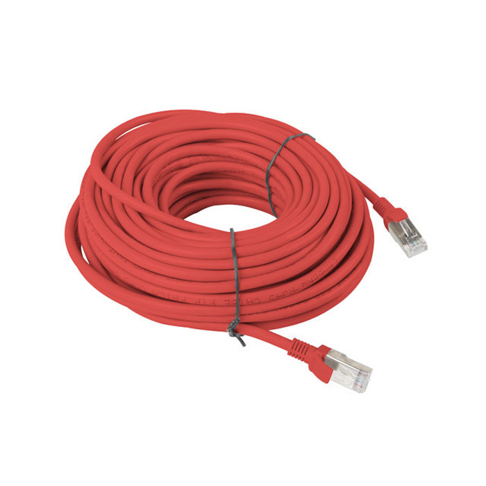 Patch Cord CAT.6 F/UTP 26AWG CCA (Copper Cladded Aluminium) RED - 30M Patch Cord CAT.6 F/UTP 26AWG CCA (Copper Cladded Aluminium) RED - 30M