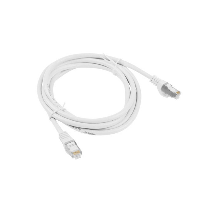 Patch Cord CAT.6 F/UTP 26AWG CCA (Copper Cladded Aluminium) WHITE - 2M Patch Cord CAT.6 F/UTP 26AWG CCA (Copper Cladded Aluminium) WHITE - 2M