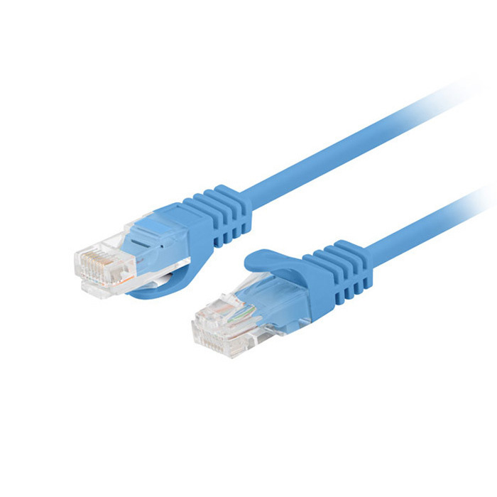 Patch Cord CAT.6 U/UTP 26AWG CCA (Copper Cladded Aluminium) BLUE - 0.25M Patch Cord CAT.6 U/UTP 26AWG CCA (Copper Cladded Aluminium) BLUE - 0.25M