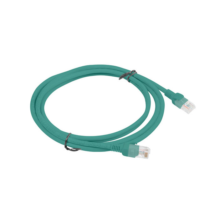 Patch Cord CAT.6 U/UTP 26AWG CCA (Copper Cladded Aluminium) GREEN - 2M Patch Cord CAT.6 U/UTP 26AWG CCA (Copper Cladded Aluminium) GREEN - 2M
