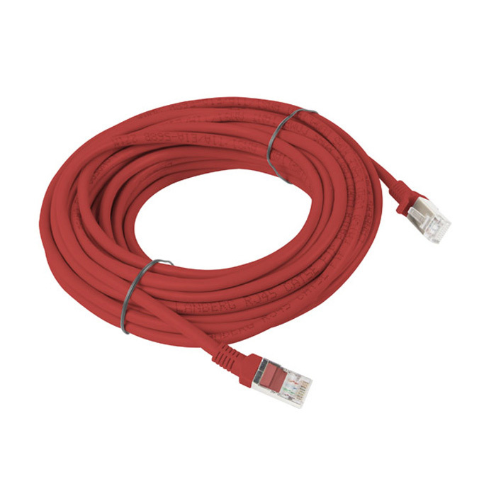 Patch Cord CAT.6 U/UTP 26AWG CCA (Copper Cladded Aluminium) RED - 15M Patch Cord CAT.6 U/UTP 26AWG CCA (Copper Cladded Aluminium) RED - 15M