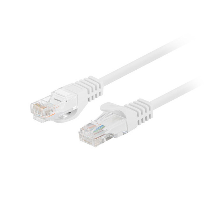 Patch Cord CAT.6 U/UTP 26AWG CCA (Copper Cladded Aluminium) WHITE - 0.25M Patch Cord CAT.6 U/UTP 26AWG CCA (Copper Cladded Aluminium) WHITE - 0.25M