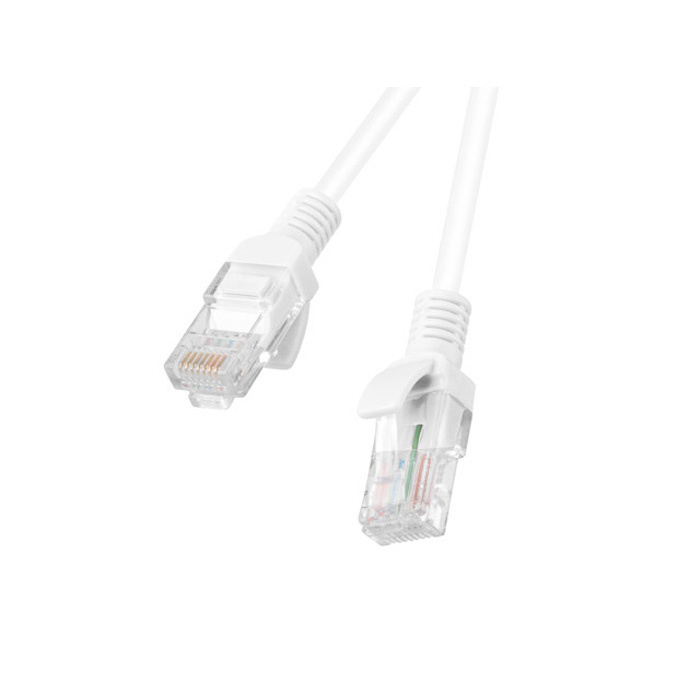 Patch Cord CAT.6 U/UTP 26AWG CCA (Copper Cladded Aluminium) WHITE - 0.5M Patch Cord CAT.6 U/UTP 26AWG CCA (Copper Cladded Aluminium) WHITE - 0.5M