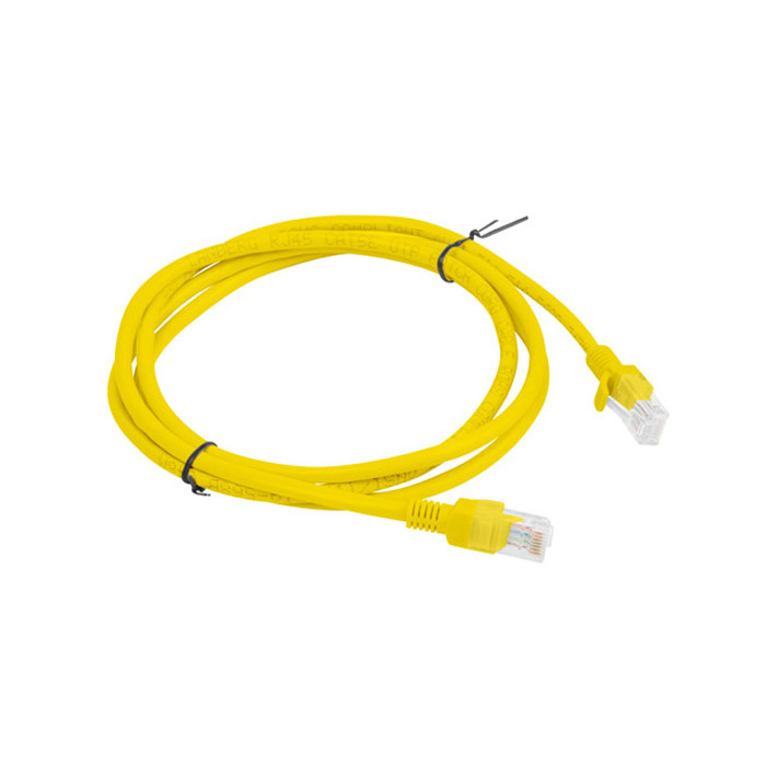 Patch Cord CAT.6 U/UTP 26AWG CCA (Copper Cladded Aluminium) YELLOW - 1.5M Patch Cord CAT.6 U/UTP 26AWG CCA (Copper Cladded Aluminium) YELLOW - 1.5M