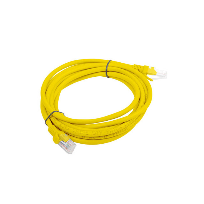 Patch Cord CAT.6 U/UTP 26AWG CCA (Copper Cladded Aluminium) YELLOW - 3M Patch Cord CAT.6 U/UTP 26AWG CCA (Copper Cladded Aluminium) YELLOW - 3M