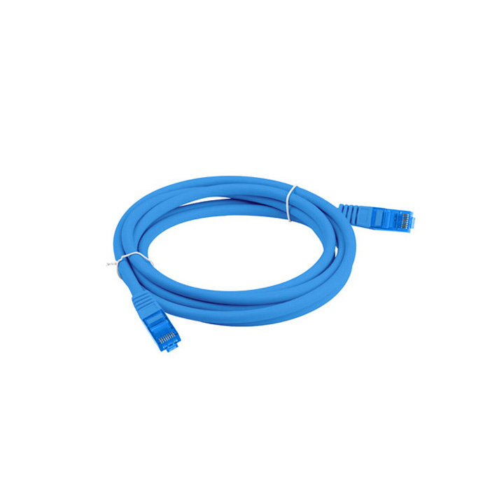 Patch Cord CAT.6A S/FTP 26AWG LSZH CCA (Copper Cladded Aluminium) BLUE - 0.5M Patch Cord CAT.6A S/FTP 26AWG LSZH CCA (Copper Cladded Aluminium) BLUE - 0.5M