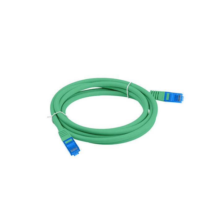 Patch Cord CAT.6A S/FTP 26AWG LSZH CCA (Copper Cladded Aluminium) GREEN - 2M Patch Cord CAT.6A S/FTP 26AWG LSZH CCA (Copper Cladded Aluminium) GREEN - 2M