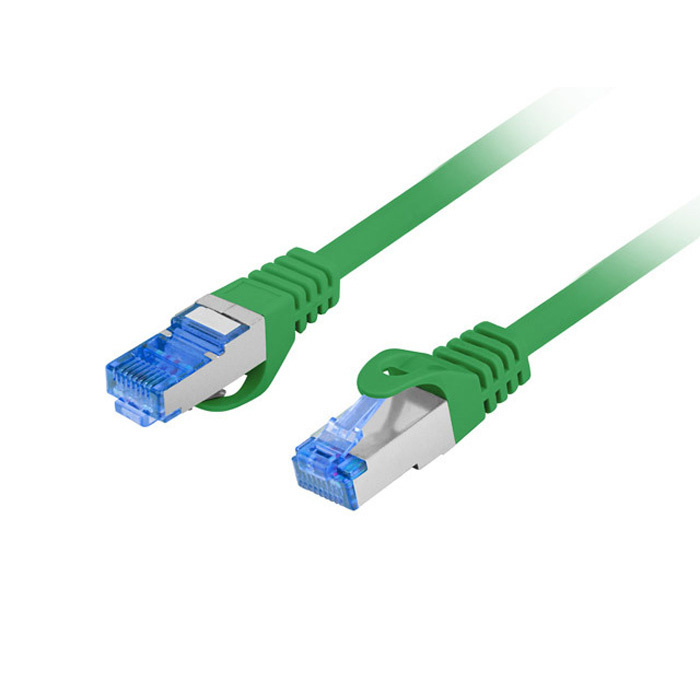 Patch Cord CAT.6A S/FTP 26AWG LSZH CCA (Copper Cladded Aluminium) GREEN - 5M Patch Cord CAT.6A S/FTP 26AWG LSZH CCA (Copper Cladded Aluminium) GREEN - 5M