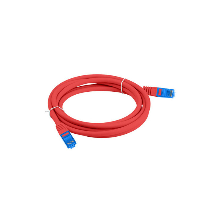 Patch Cord CAT.6A S/FTP 26AWG LSZH CCA (Copper Cladded Aluminium) RED - 1.5M Patch Cord CAT.6A S/FTP 26AWG LSZH CCA (Copper Cladded Aluminium) RED - 1.5M
