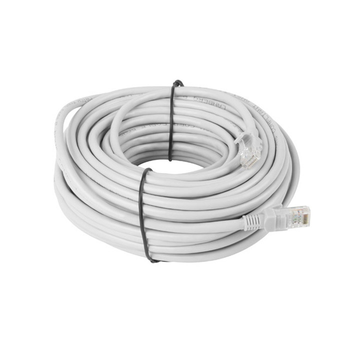 Patch Cord CAT5E F/UTP (AWG26, Copper Cladded Aluminium), PVC, Ø 5,40 mm, Grey - 20m Patch Cord CAT5E F/UTP (AWG26, Copper Cladded Aluminium), PVC, Ø 5,40 mm, Grey - 20m