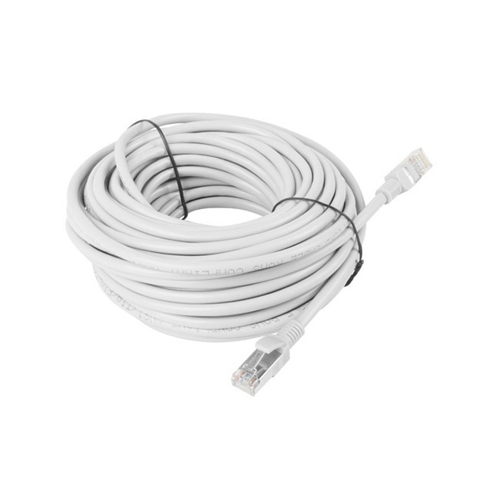 Patch Cord CAT5E F/UTP (AWG26, Copper Cladded Aluminium), PVC, Ø 5,40 mm, Grey - 30m Patch Cord CAT5E F/UTP (AWG26, Copper Cladded Aluminium), PVC, Ø 5,40 mm, Grey - 30m