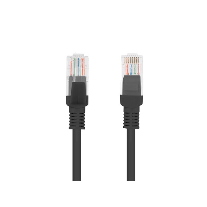 Patch Cord CAT5E U/UTP (AWG26, Copper Cladded Aluminium), PVC, Ø 4,80 mm, Black - 20m Patch Cord CAT5E U/UTP (AWG26, Copper Cladded Aluminium), PVC, Ø 4,80 mm, Black - 20m
