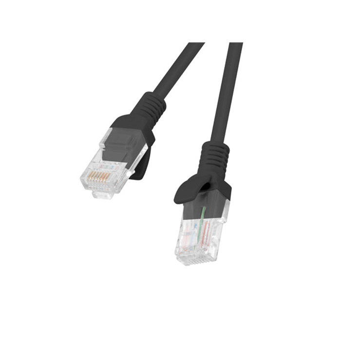 Patch Cord CAT5E U/UTP (AWG26, Copper Cladded Aluminium), PVC, Ø 4,80 mm, Black - 20m Patch Cord CAT5E U/UTP (AWG26, Copper Cladded Aluminium), PVC, Ø 4,80 mm, Black - 20m