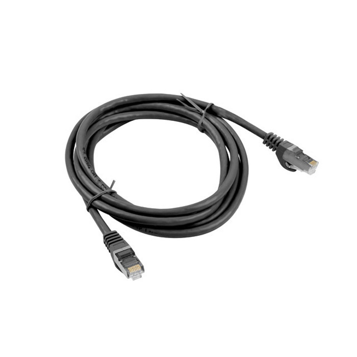 Patch Cord CAT6 F/UTP (AWG26, Copper Cladded Aluminium), PVC, Ø 5,70 mm, Black - 1m Patch Cord CAT6 F/UTP (AWG26, Copper Cladded Aluminium), PVC, Ø 5,70 mm, Black - 1m
