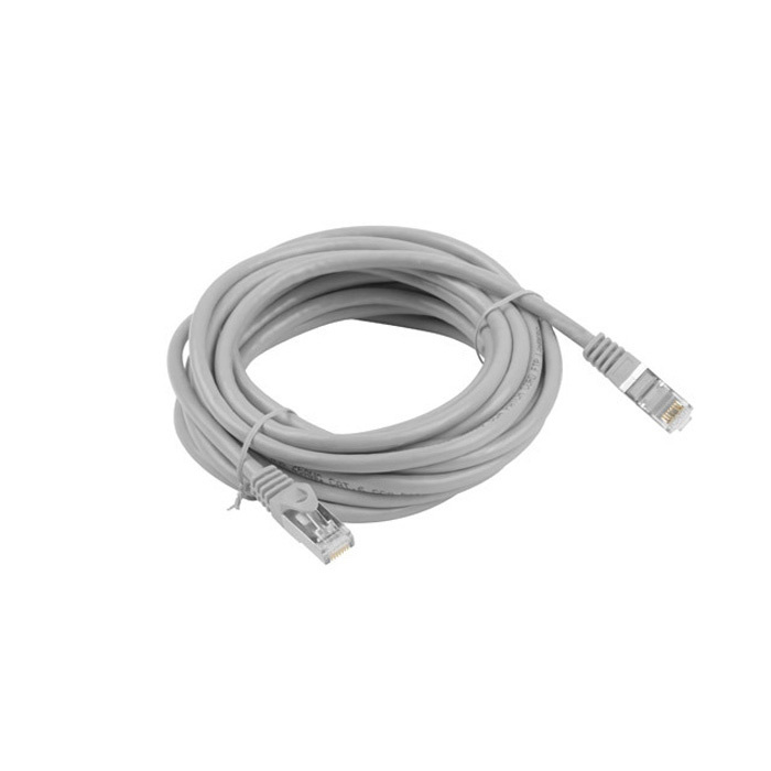Patch Cord CAT6 F/UTP (AWG26, Copper Cladded Aluminium), PVC, Ø 5,70 mm, Grey - 20m Patch Cord CAT6 F/UTP (AWG26, Copper Cladded Aluminium), PVC, Ø 5,70 mm, Grey - 20m