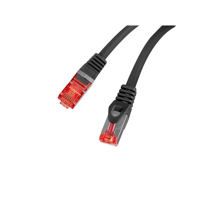 Patch Cord CAT6 S/FTP (AWG26), LSZH, Ø 5,70 mm, Black - 1,5m Patch Cord CAT6 S/FTP (AWG26), LSZH, Ø 5,70 mm, Black - 1,5m