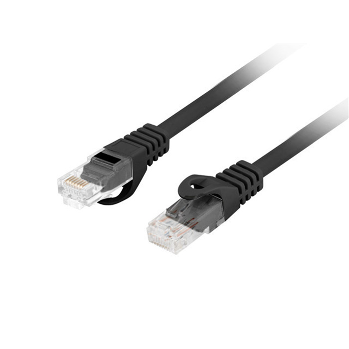 Patch Cord CAT6 U/UTP (AWG26), LSZH, Ø 5,40 mm, Black - 0,5m Patch Cord CAT6 U/UTP (AWG26), LSZH, Ø 5,40 mm, Black - 0,5m