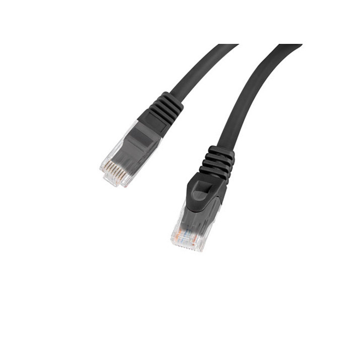 Patch Cord CAT6 U/UTP (AWG26), LSZH, Ø 5,40 mm, Black - 1,5m Patch Cord CAT6 U/UTP (AWG26), LSZH, Ø 5,40 mm, Black - 1,5m