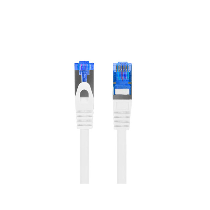 Patch Cord CAT6A S/FTP (AWG26, Copper Cladded Aluminium), LSZH, Ø 6,00 mm, White - 0,5m Patch Cord CAT6A S/FTP (AWG26, Copper Cladded Aluminium), LSZH, Ø 6,00 mm, White - 0,5m