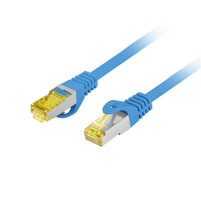 Patch Cord CAT6A S/FTP (AWG27), LSZH, Ø 6,00 mm, Blue - 0,25m Patch Cord CAT6A S/FTP (AWG27), LSZH, Ø 6,00 mm, Blue - 0,25m