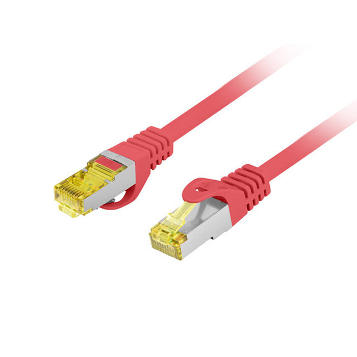 Patch Cord CAT6A S/FTP (AWG27), LSZH, Ø 6,00 mm, Red - 0,25m Patch Cord CAT6A S/FTP (AWG27), LSZH, Ø 6,00 mm, Red - 0,25m