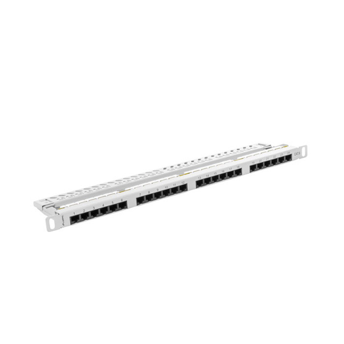 PATCH PANEL 0.5U 19" CAT.6 (24 IDC Ports) - GREY PATCH PANEL 0.5U 19" CAT.6 (24 IDC Ports) - GREY