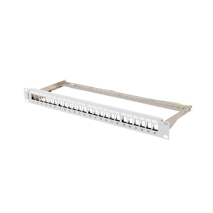 PATCH PANEL 1U 19" Blank Shielded (24 Ports) - GREY PATCH PANEL 1U 19" Blank Shielded (24 Ports) - GREY