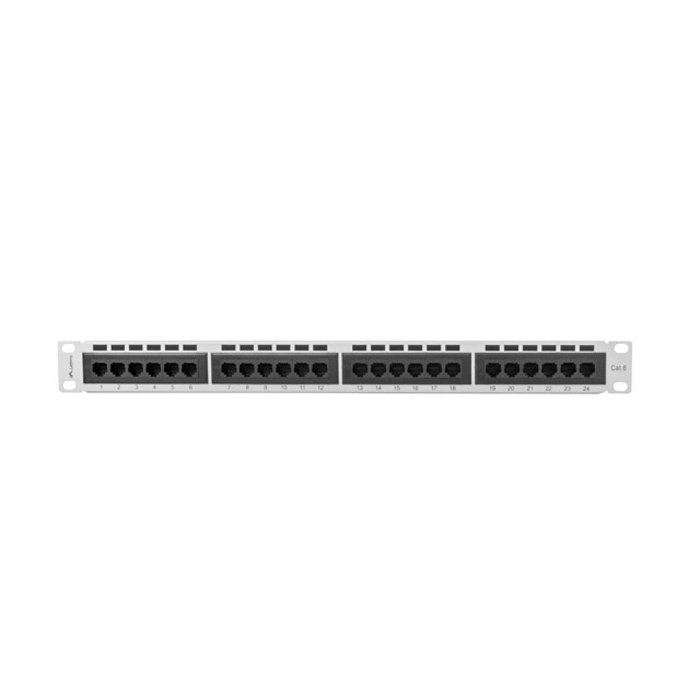 PATCH PANEL 1U 19" CAT.6 (24 IDC Ports) - GREY PATCH PANEL 1U 19" CAT.6 (24 IDC Ports) - GREY