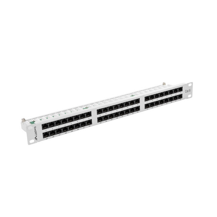 PATCH PANEL 1U 19" CAT.6 (48 IDC Ports) - GREY PATCH PANEL 1U 19" CAT.6 (48 IDC Ports) - GREY