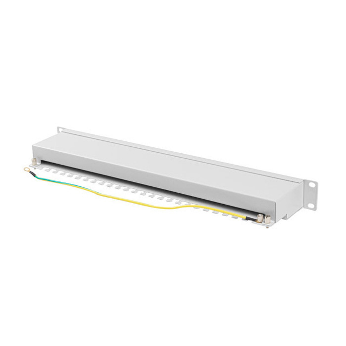 PATCH PANEL 1U 19" CAT.6A Shielded (24 IDC Ports) - GREY PATCH PANEL 1U 19" CAT.6A Shielded (24 IDC Ports) - GREY