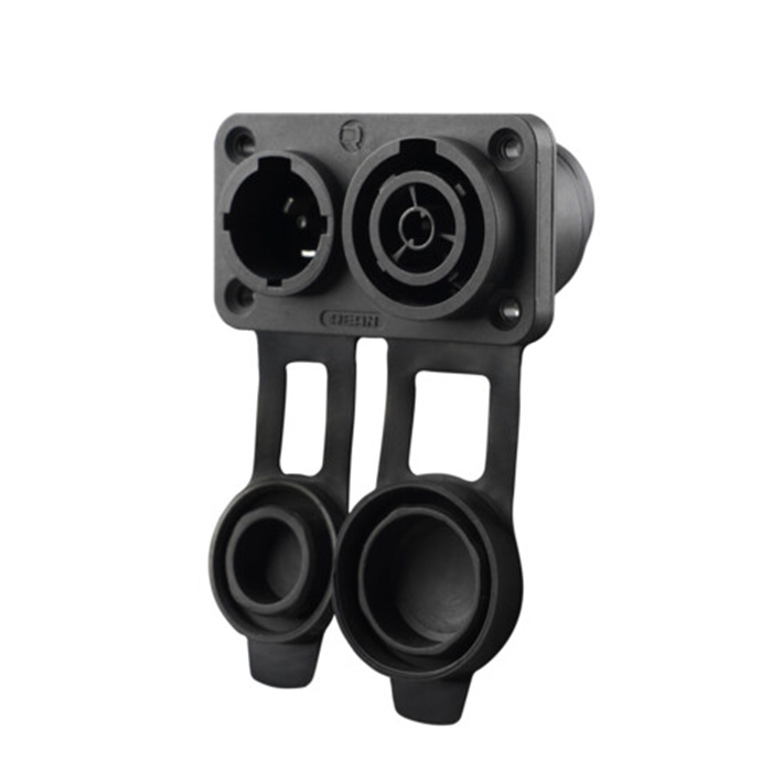 Power X Series/Airtight - 16A Lockable female&male (power out&in) chassis connector Power X Series/Airtight - 16A Lockable female&male (power out&in) chassis connector